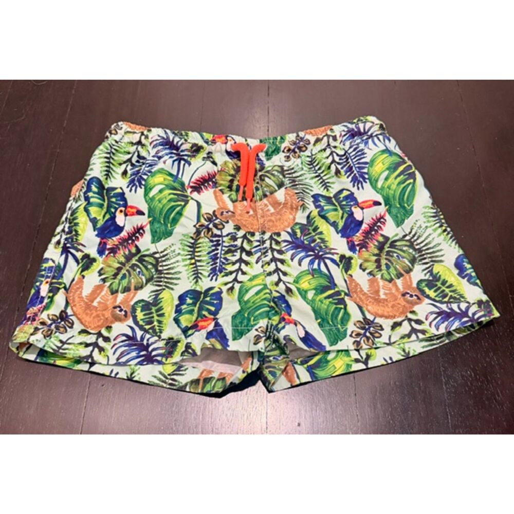 Zara Kids Jungle Sloth and Toucan Swim Shorts
